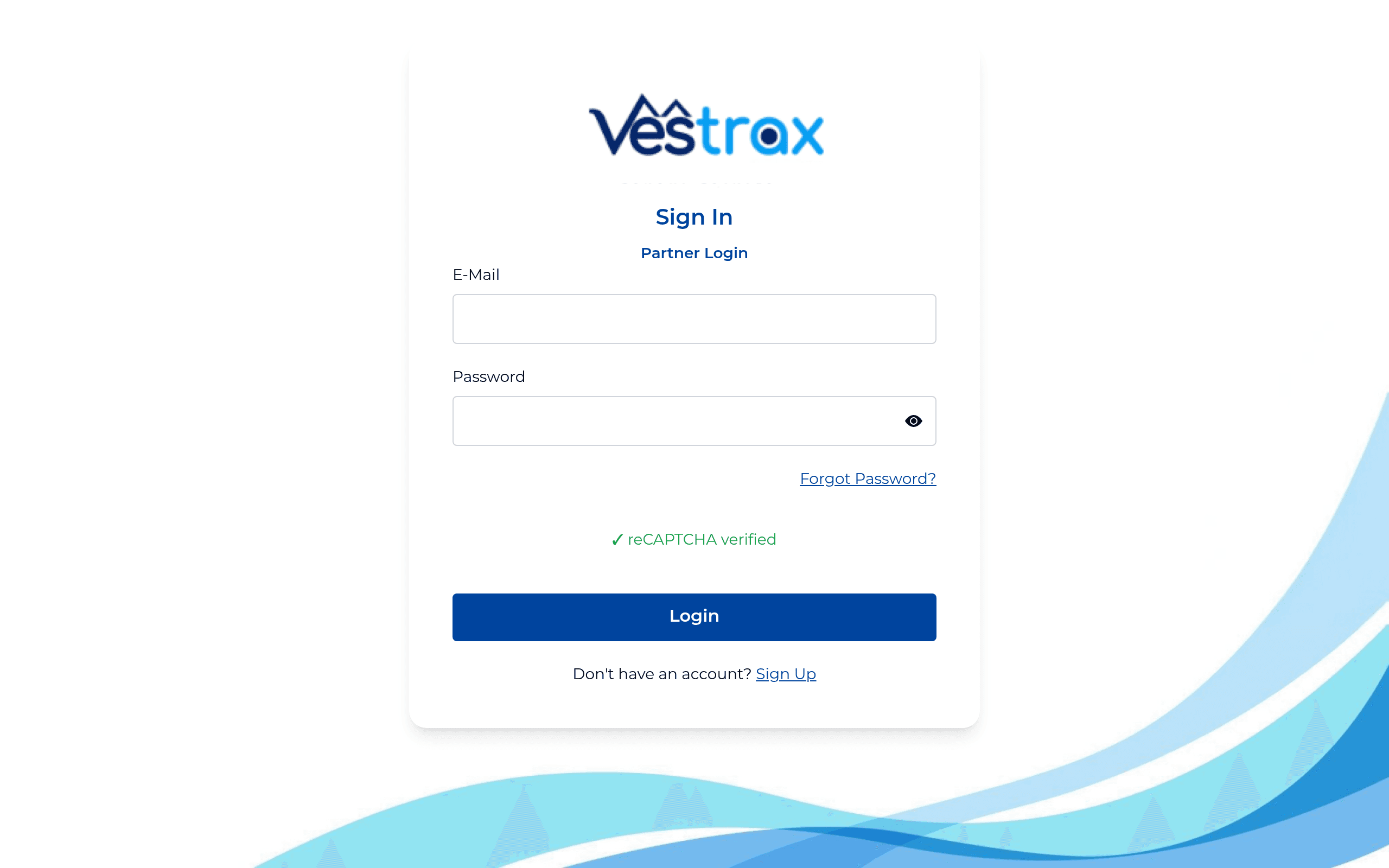 Vestrax partner workspace — capture of the live app (partner.boingestates.com)